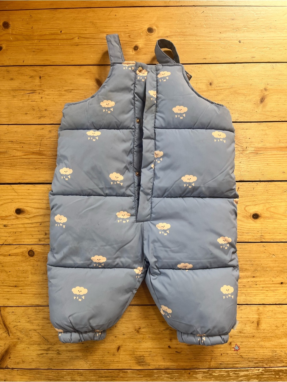 Tiny Cottons puffy snow bibs 12m